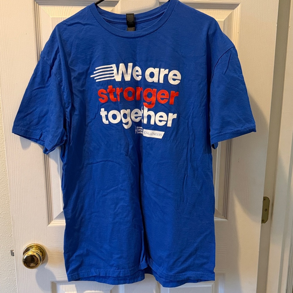 Blue 'We Are Stronger Together' T-Shirt